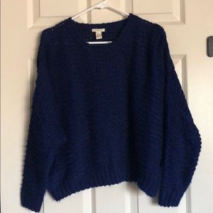Dark blue oversized sweater